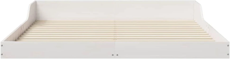 Lova Lovos rėmas Balta 160 x 210 cm Kietos pušies mediena