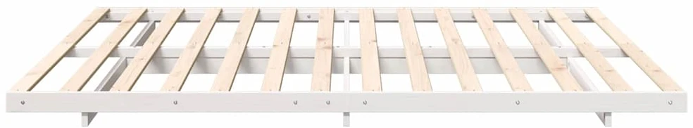 Lova Lovos rėmas Balta 180 x 210 cm Kietos pušies mediena