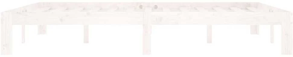 Lovos rėmas, baltas, 160x200 cm, pušies medienos masyvas