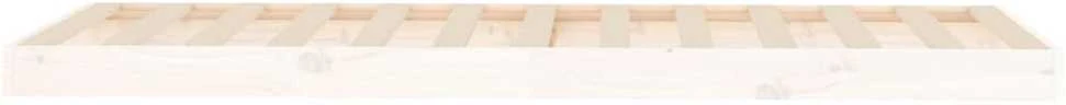 Lovos rėmas, baltas, 75x190cm, pušies masyvas, mažas vienvietis