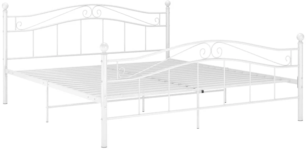 Lovos rėmas, baltos spalvos, 140x200cm, metalas