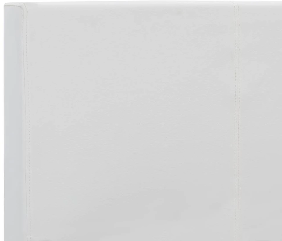 Lovos rėmas, baltos spalvos, 180x200 cm, dirbtinė oda