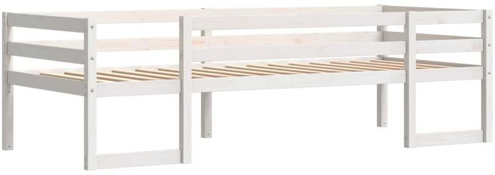 Lovos rėmas, baltos spalvos, 75x190cm, pušies medienos masyvas