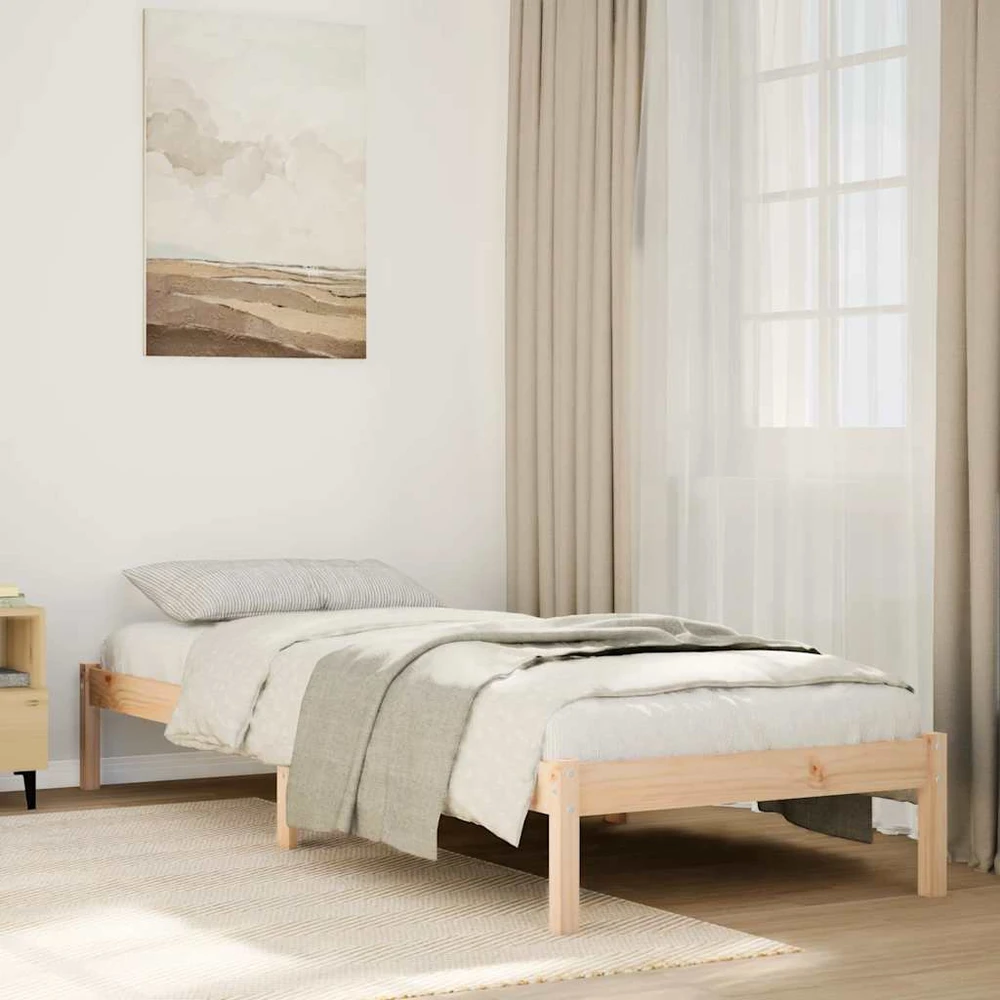 Lova Lovos rėmas be čiužinio, 100x210cm, pušies masyvas, itin ilgas