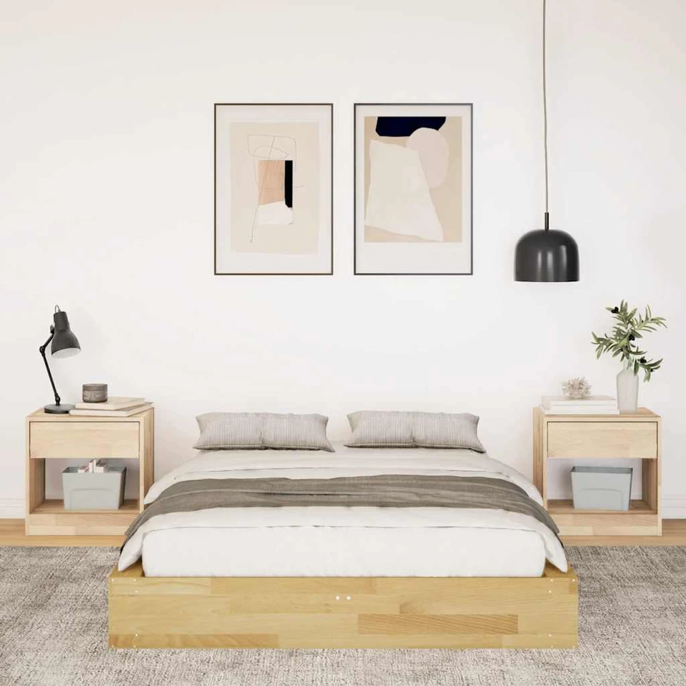 Lova Lovos rėmas be čiužinio 120x190 cm ąžuolo masyvo