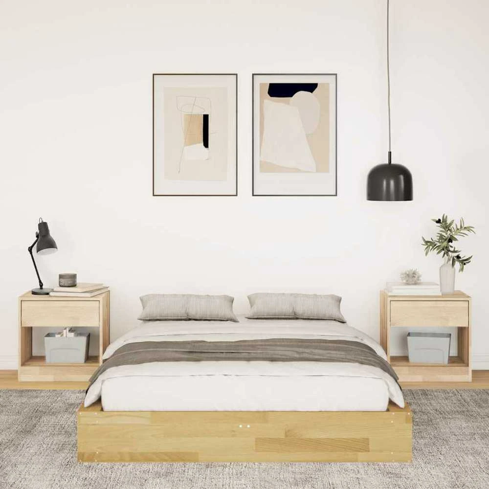 Lova Lovos rėmas be čiužinio 120x190 cm ąžuolo masyvo