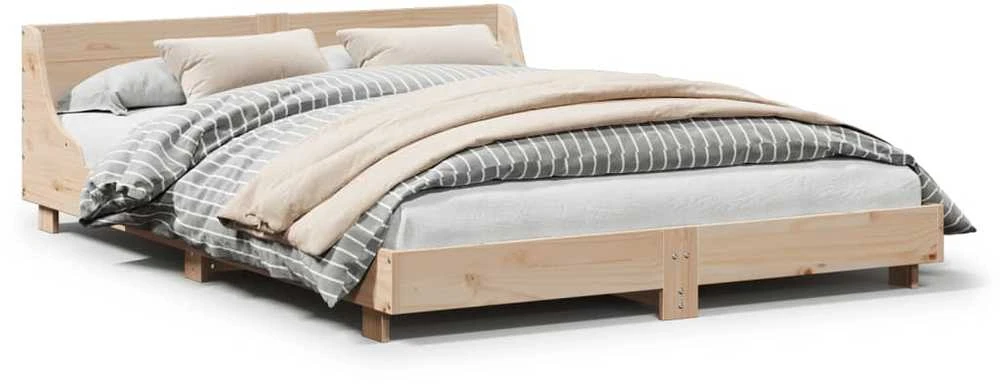 Lovos rėmas be čiužinio, 120x190cm, pušies masyvas