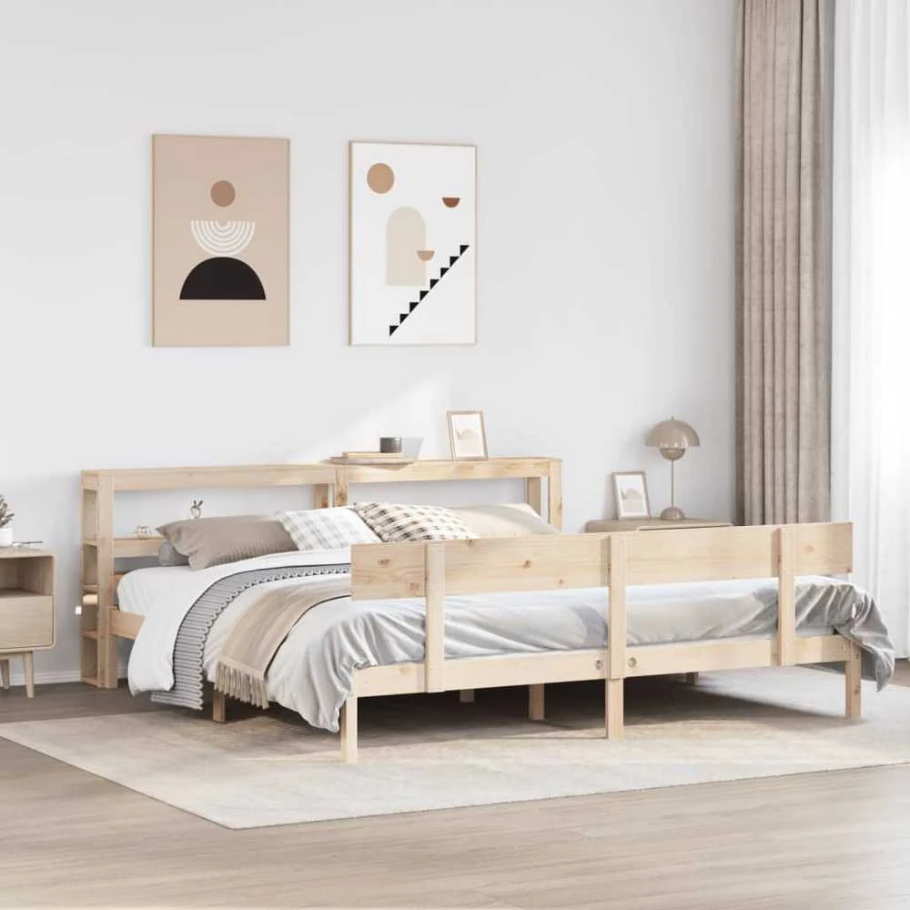 Lovos rėmas be čiužinio, 180x200cm, pušies medienos masyvas