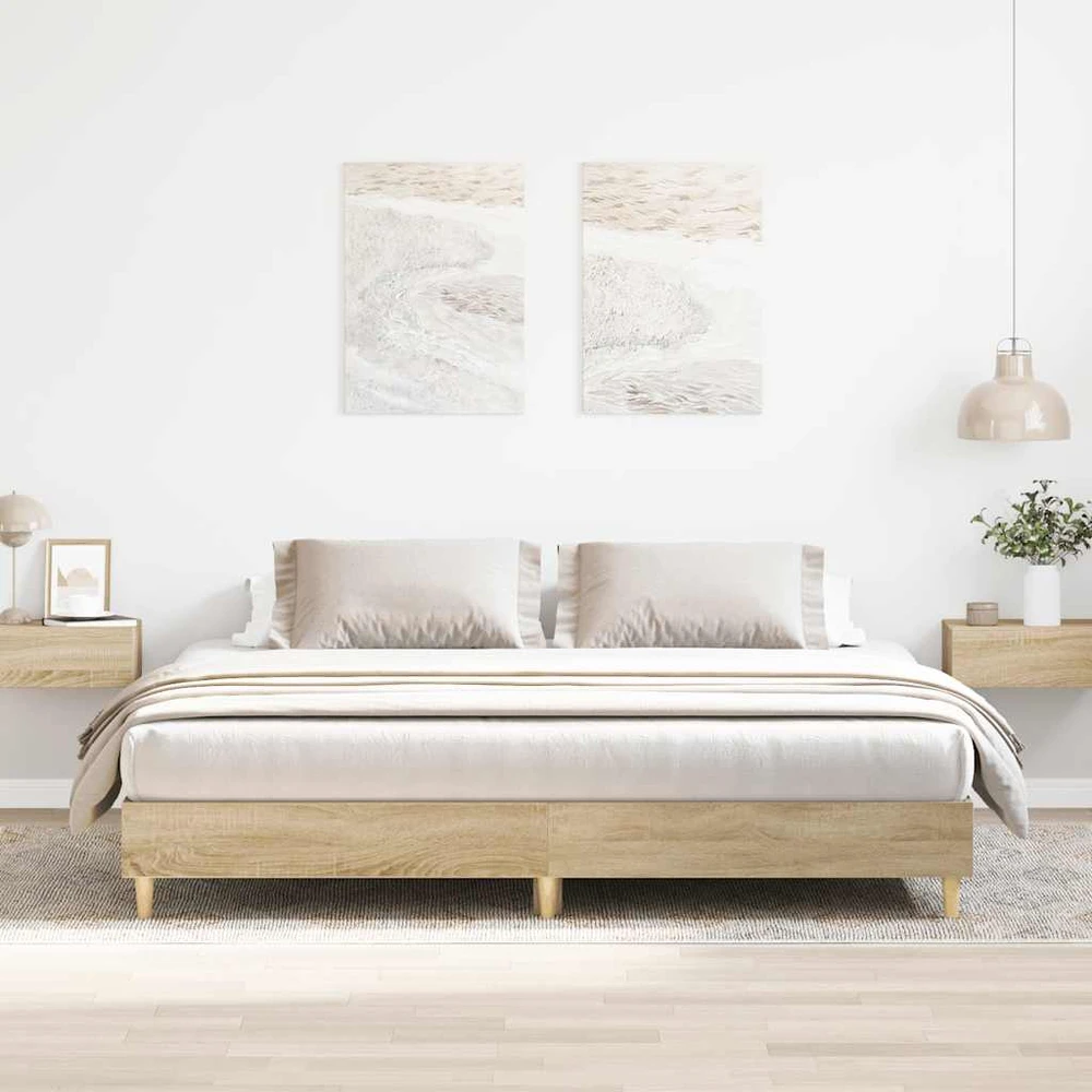 Lovos rėmas be čiužinio, 200x200 cm, apdirbta mediena