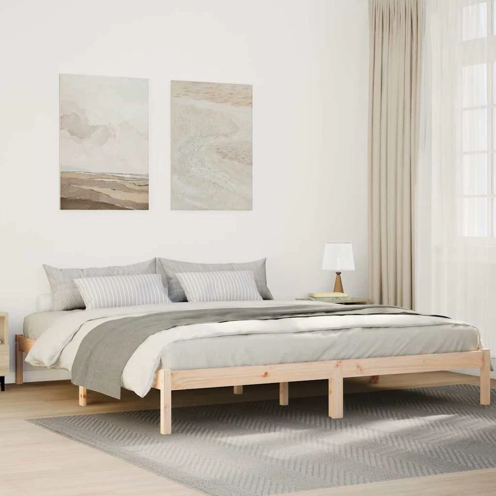 Lova Lovos rėmas be čiužinio, 200x210cm, pušies masyvas, itin ilgas