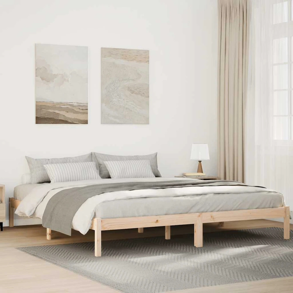 Lova Lovos rėmas be čiužinio, 200x220cm, pušies masyvas, itin ilgas