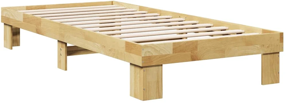 Lova Lovos rėmas be čiužinio 75x190 cm ąžuolo masyvo