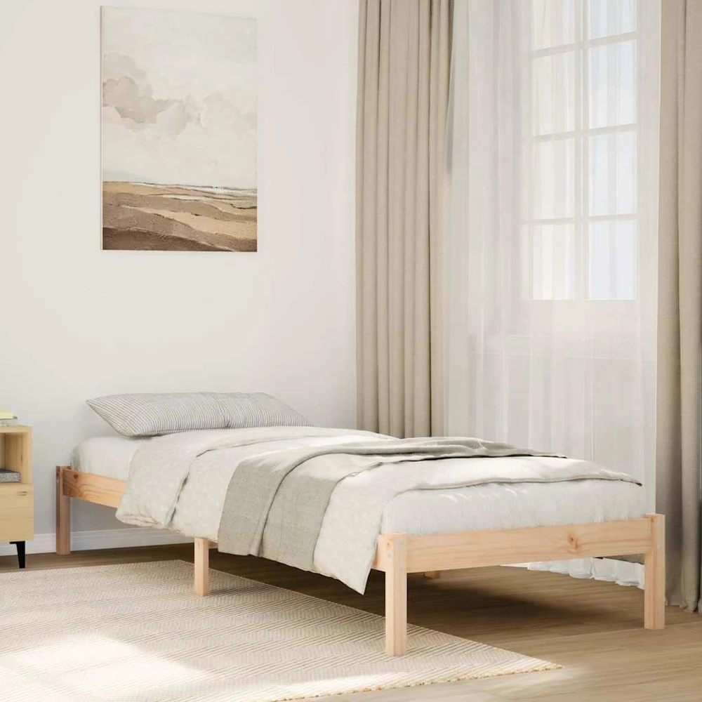Lova Lovos rėmas be čiužinio, 80x210cm, pušies masyvas, itin ilgas