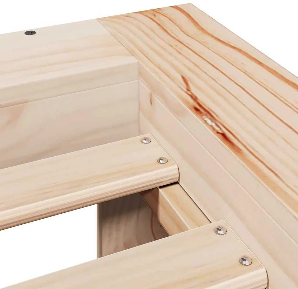 Lovos rėmas be čiužinio, 90x190cm, pušies medienos masyvas