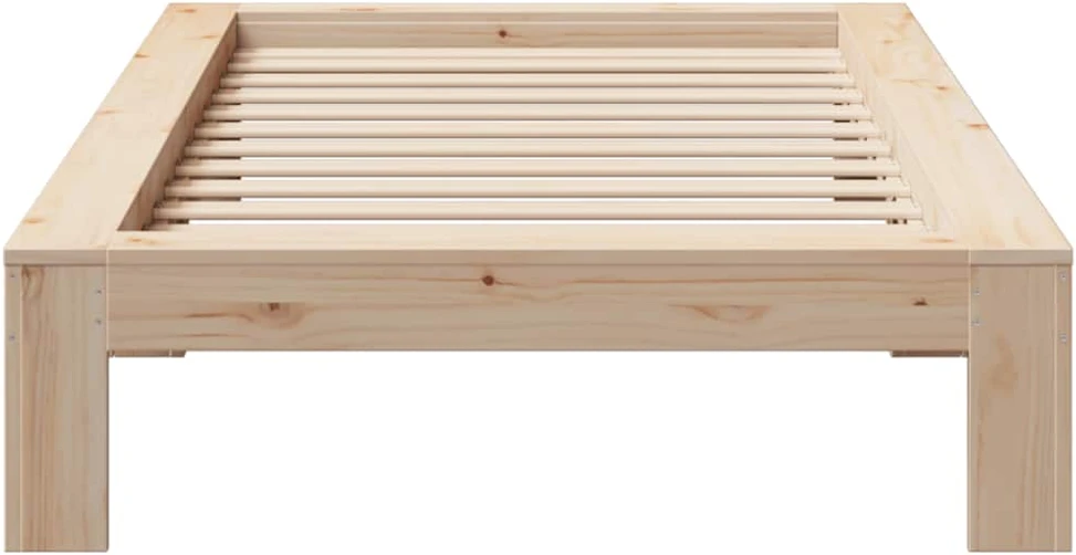 Lovos rėmas be čiužinio, 90x200cm, pušies medienos masyvas