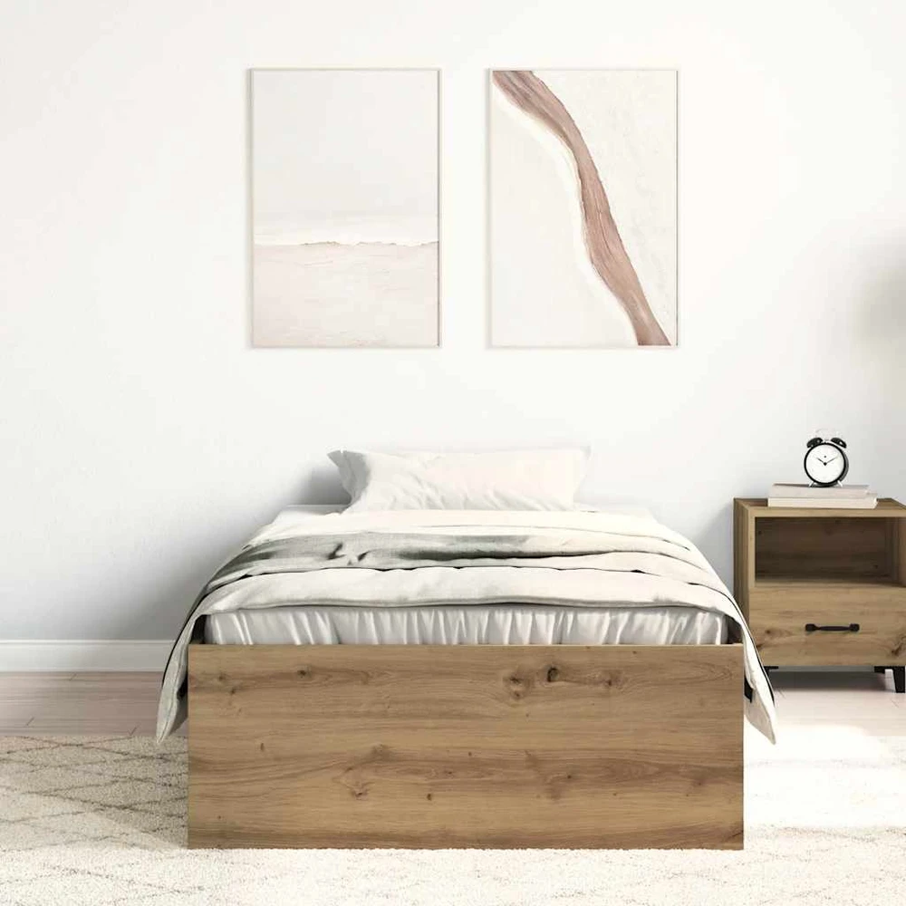 Lova Lovos rėmas be čiužinio, artisano ąžuolo, 75x190 cm