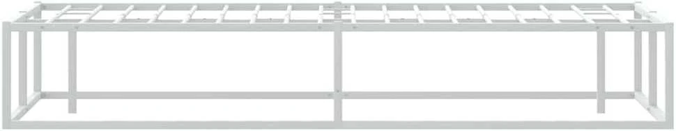 Lovos rėmas be čiužinio, balta, 120x200cm, metalas