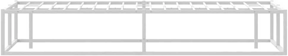 Lovos rėmas be čiužinio, balta, 120x200cm, metalas