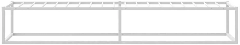 Lovos rėmas be čiužinio, baltas, 90x200cm, metalas