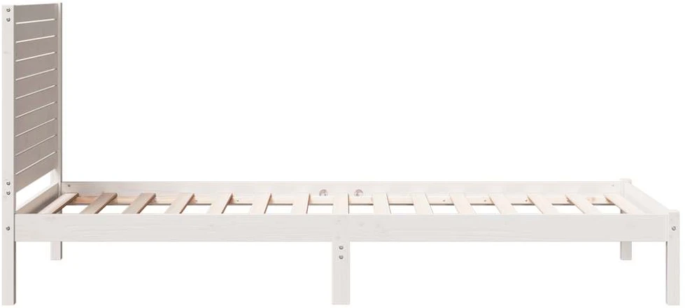 Lova Lovos rėmas be čiužinio, baltas, 90x210cm, mediena, itin ilgas