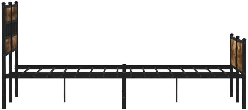 Lovos rėmas be čiužinio, dūminio ąžuolo, 150x200cm, mediena