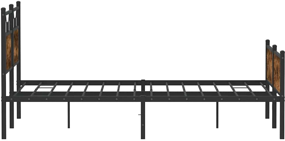 Lovos rėmas be čiužinio, dūminio ąžuolo, 150x200cm, mediena