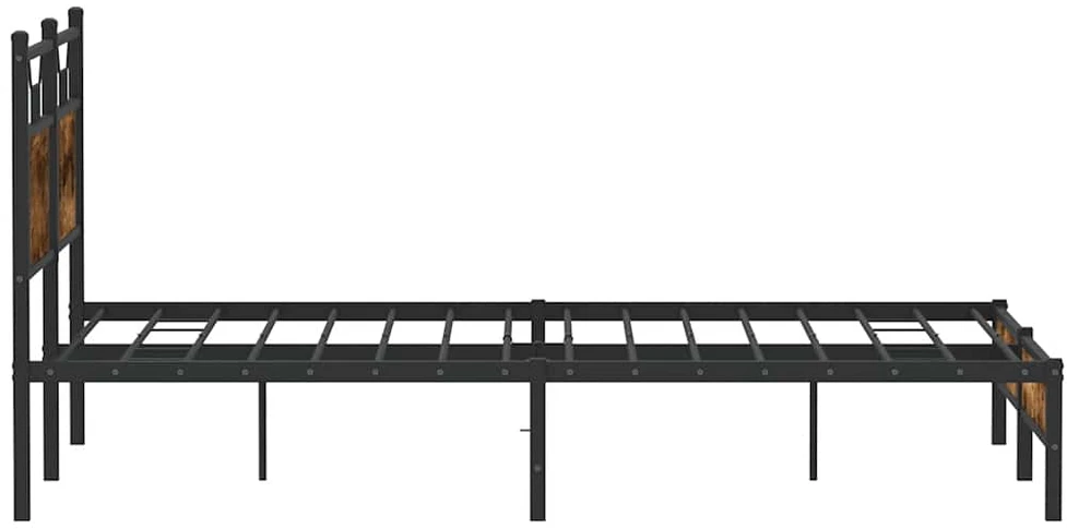 Lovos rėmas be čiužinio, dūminio ąžuolo, 140x190cm, mediena