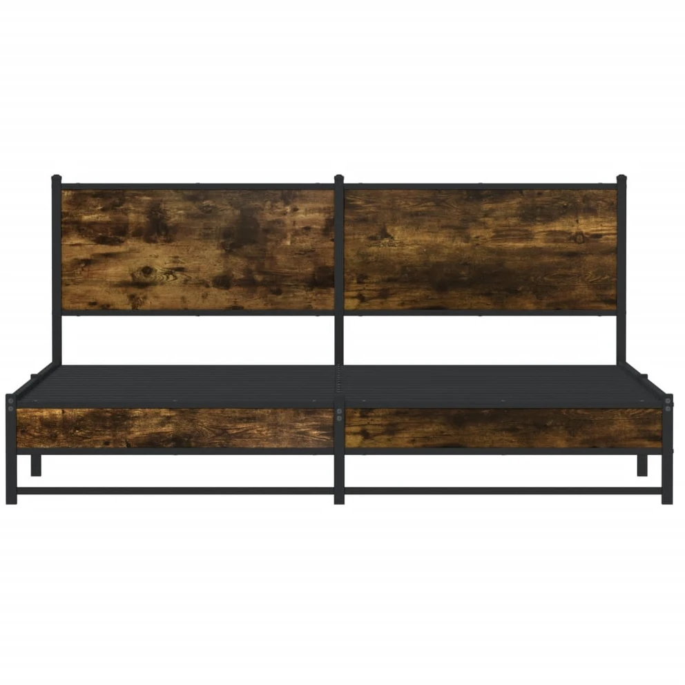 Lova Lovos rėmas be čiužinio, dūminio ąžuolo, 183x213cm, metalas