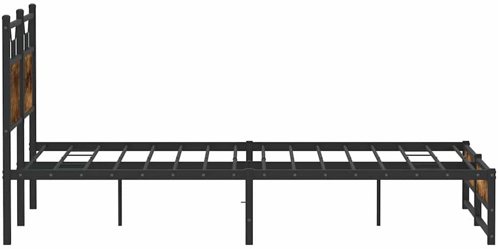 Lovos rėmas be čiužinio, dūminio ąžuolo, 140x190cm, mediena