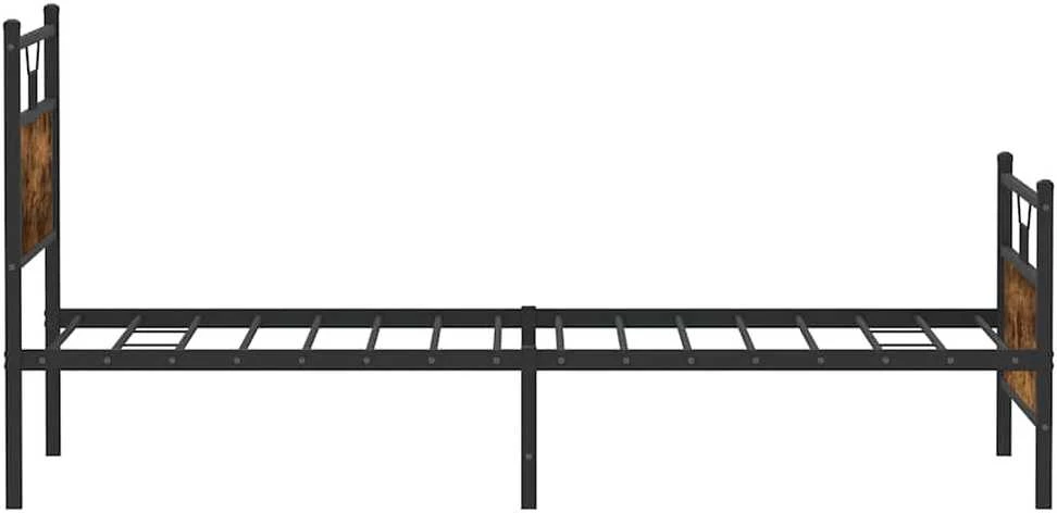 Lova Lovos rėmas be čiužinio, dūminio ąžuolo, 107x203 cm, mediena