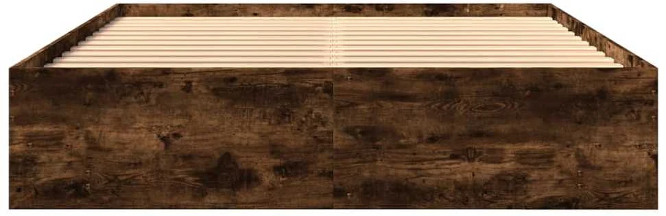 Lovos rėmas be čiužinio, dūminio ąžuolo, 150x200cm, mediena