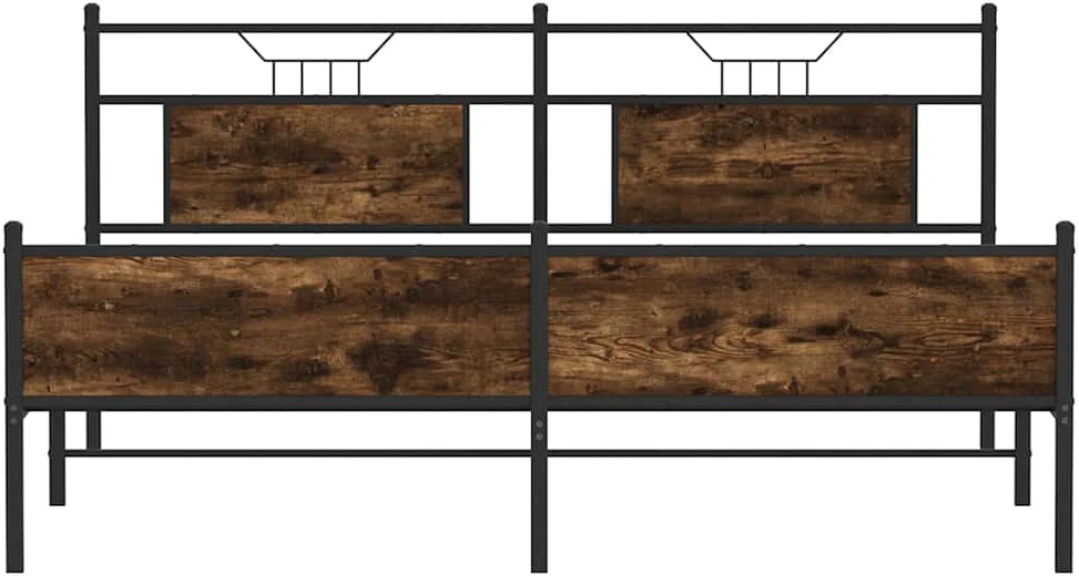 Lovos rėmas be čiužinio, dūminis, 100x200cm, apdirbta mediena