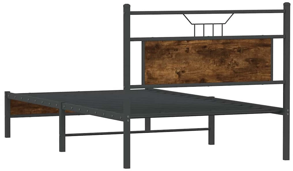 Lovos rėmas be čiužinio, dūminis, 100x200cm, apdirbta mediena