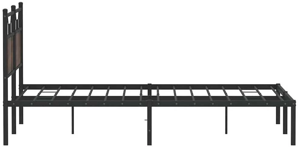 Lovos rėmas be čiužinio, dūminis, 140x200cm, apdirbta mediena