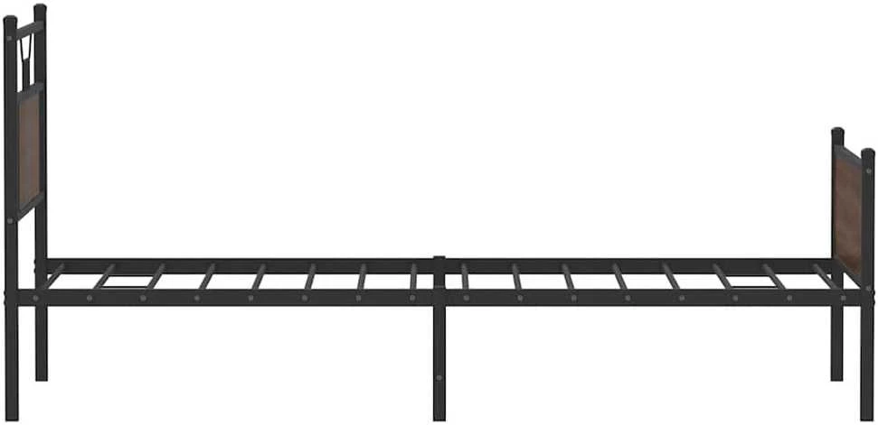 Lovos rėmas be čiužinio, dūminis, 75x190cm, apdirbta mediena