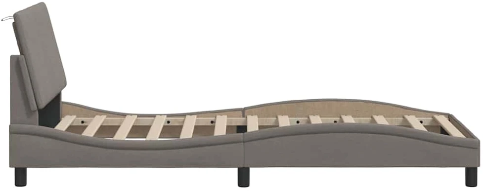 Lovos rėmas be čiužinio, Hanko, taupe, 80x200 cm, audinys