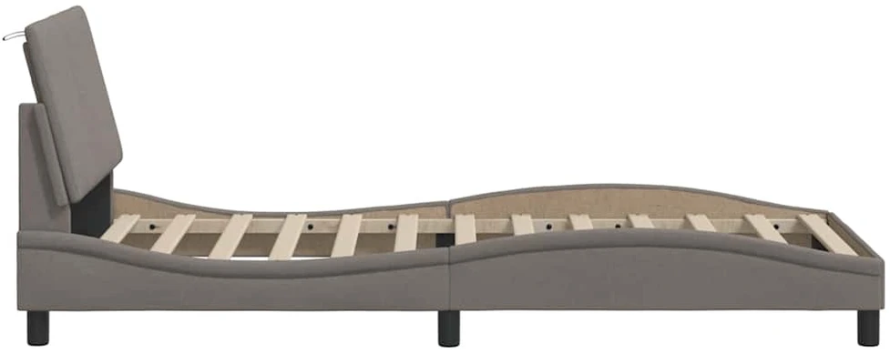 Lovos rėmas be čiužinio, Hanko, taupe, 80x200 cm, audinys