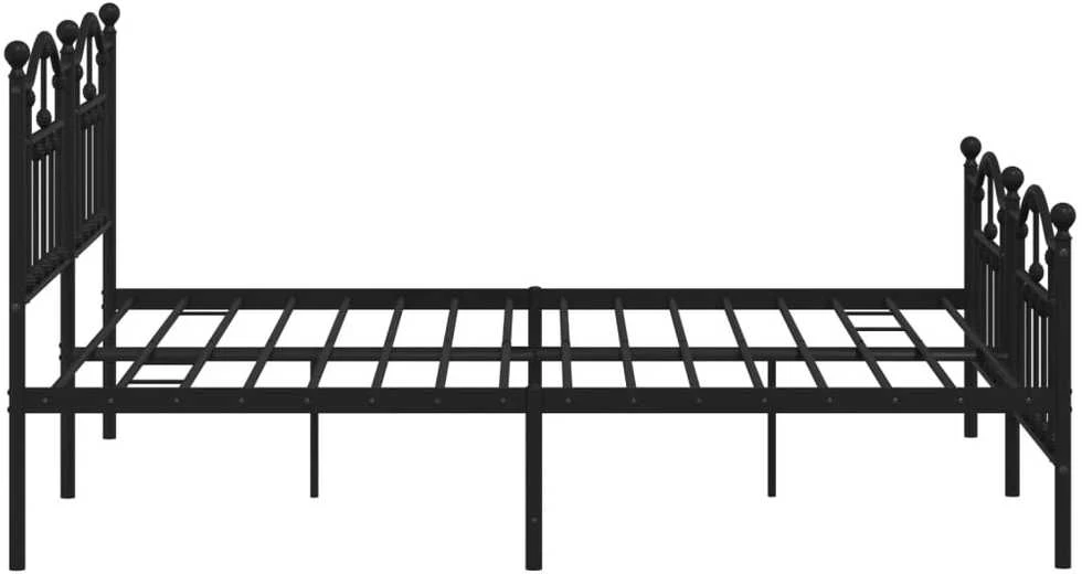 Lovos rėmas be čiužinio, juodas, 180x200cm, metalas