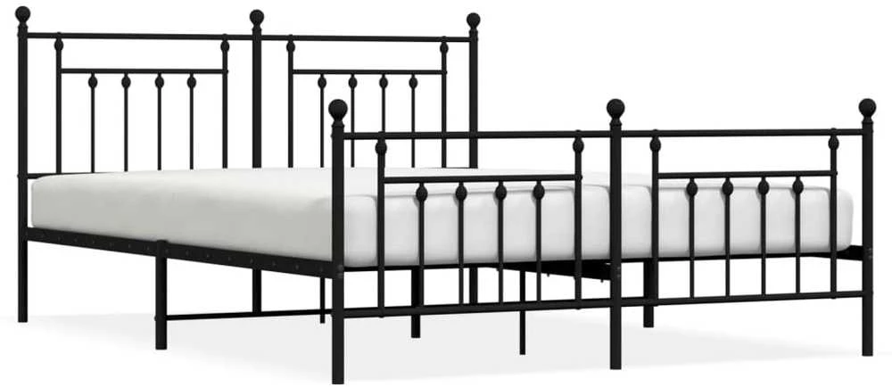 Lovos rėmas be čiužinio, juodas, 180x200cm, metalas