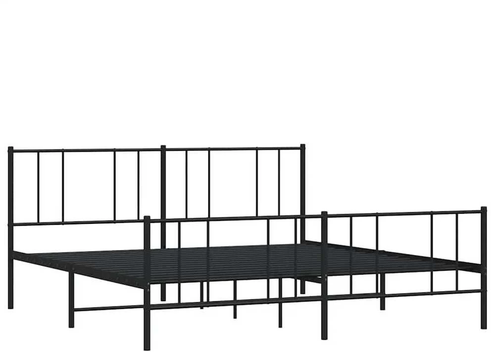 Lovos rėmas be čiužinio, juodas, 180x200cm, metalas