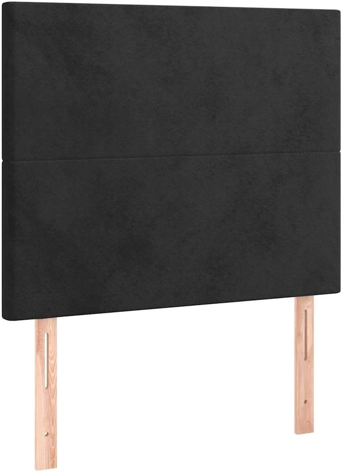 Lovos rėmas be čiužinio, juodos spalvos, 120x200cm, aksomas