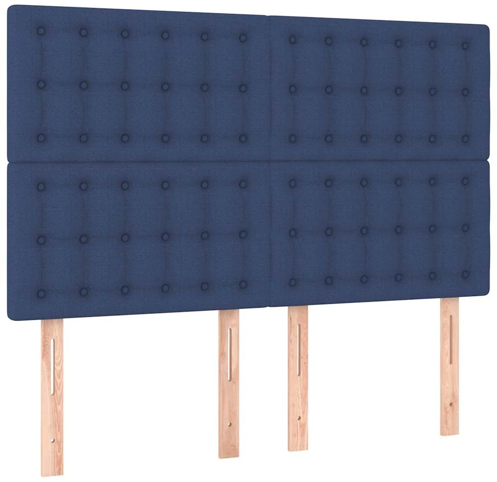 Lovos rėmas be čiužinio, mėlynos spalvos, 140x200cm, audinys