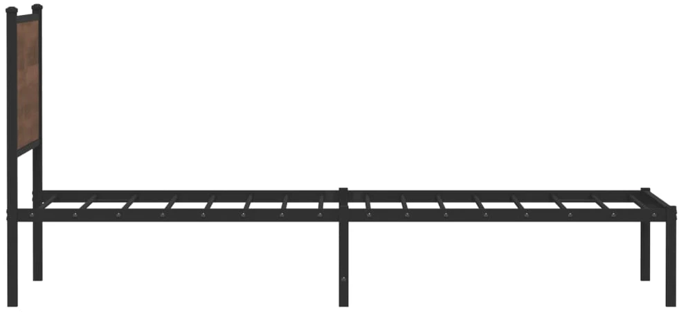 Lova Lovos rėmas be čiužinio, rudas ąžuolo, 100x190cm, metalas
