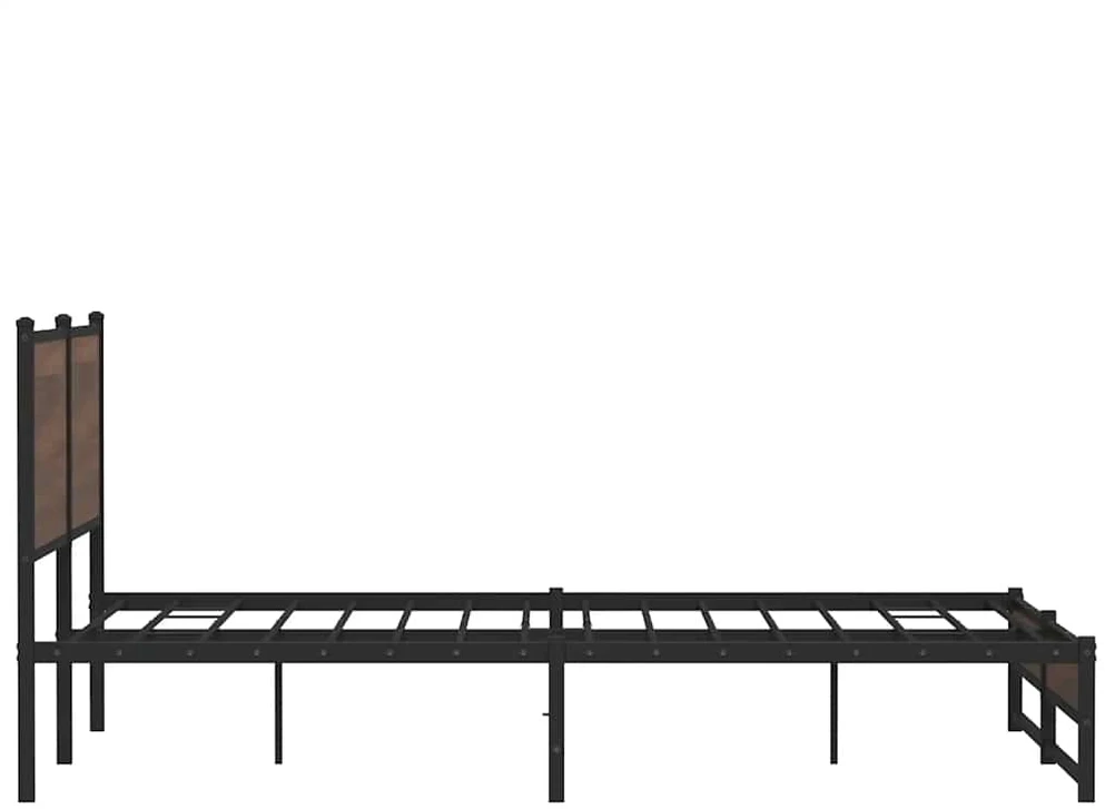 Lovos rėmas be čiužinio, rudas ąžuolo, 180x200cm, metalas