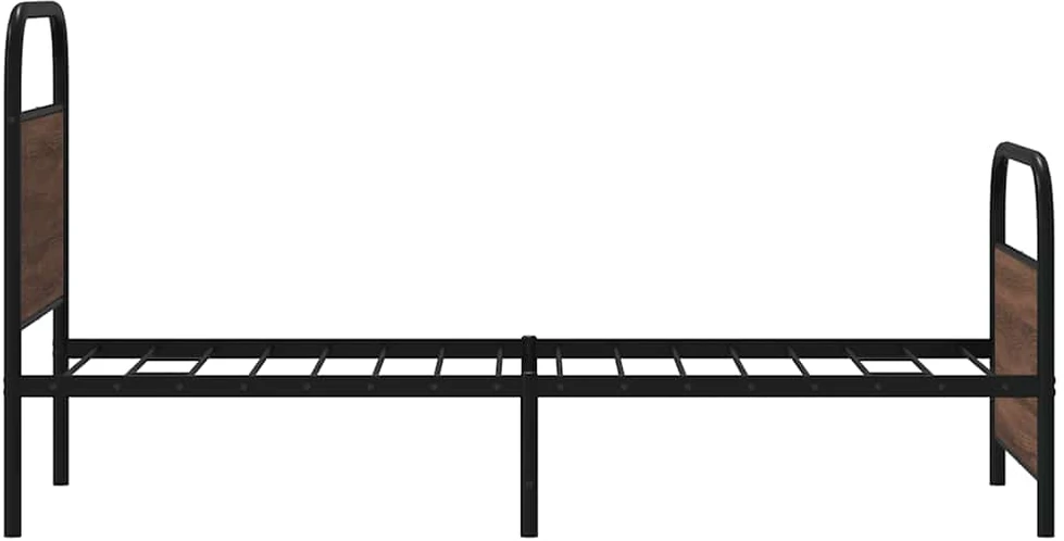 Lovos rėmas be čiužinio, rudos ąžuolo, 80x200 cm