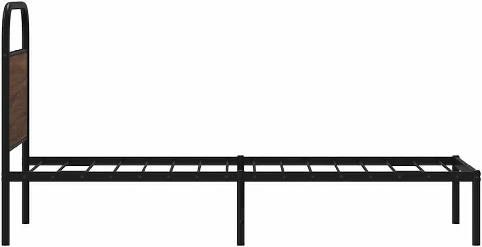 Lovos rėmas be čiužinio, rudos ąžuolo, 80x200 cm
