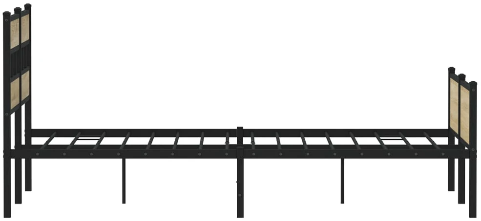 Lovos rėmas be čiužinio, sonoma, 120x200cm, apdirbta mediena