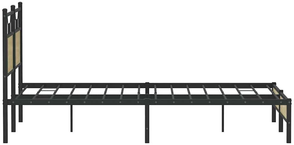 Lovos rėmas be čiužinio, sonoma, 150x200cm, apdirbta mediena