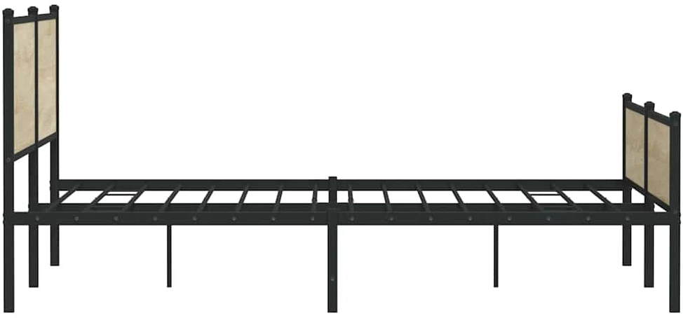Lova Lovos rėmas be čiužinio, sonoma ąžuolo, 193x203cm, metalas