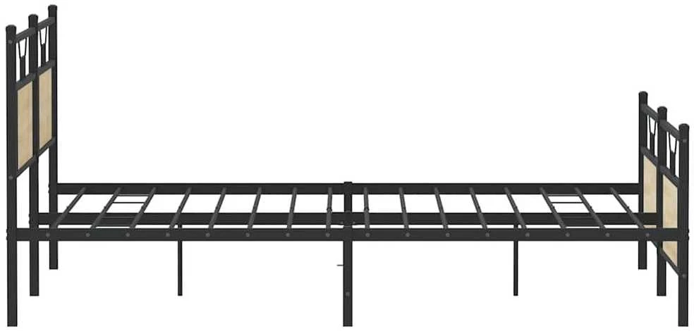 Lova Lovos rėmas be čiužinio, sonoma ąžuolo, 183x213cm, metalas